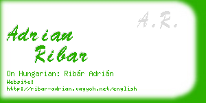 adrian ribar business card